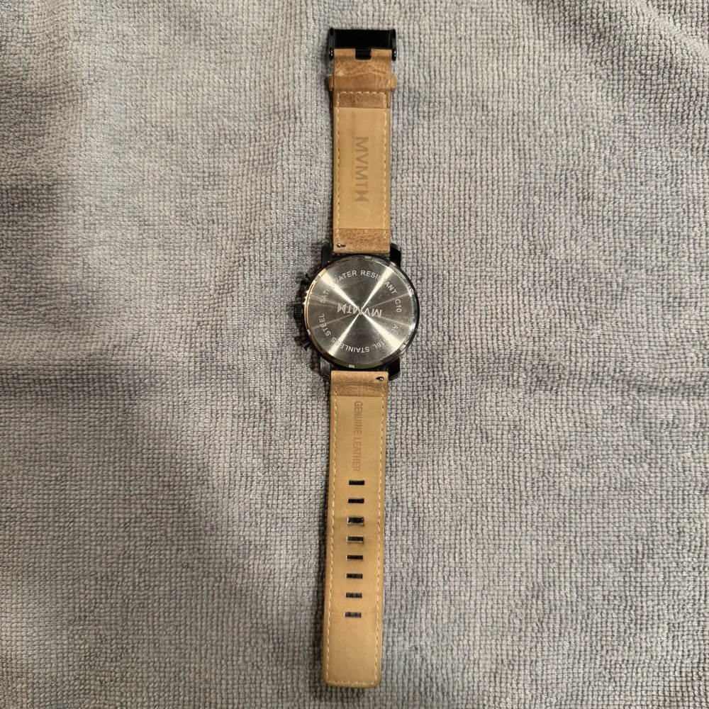MVMT Men's Chrono Gun Metal/Sandstone Watch (45MM) With Original Box/User Manual - Picture 4 of 13
